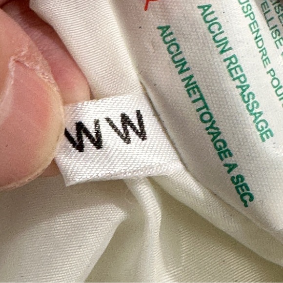 Obermeyer white stirrup ski pants, size 8 short, polyester and nylon - Picture 13 of 14